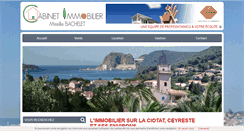 Desktop Screenshot of immobilier-laciotat-ceyreste.com