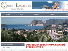 Tablet Screenshot of immobilier-laciotat-ceyreste.com